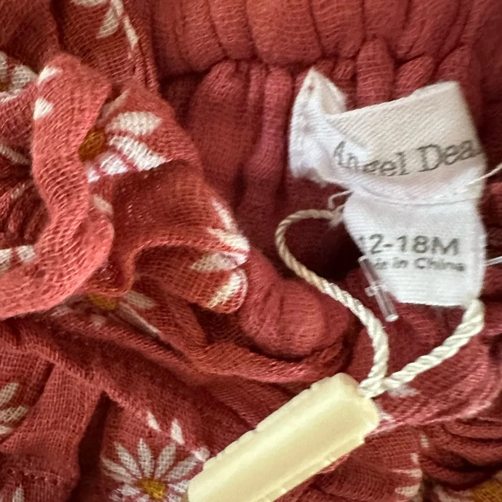 ๐5/$25๐HP Angel Dear Muslin Ruffle Daisy Sunsuit NWT - Picture 6 of 11